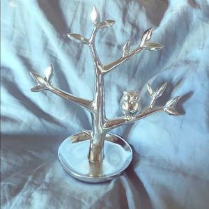 Small Silver Jewelry Stand